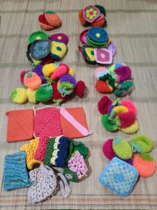 Dishcloths crochet scrubbies by Daisy Chan